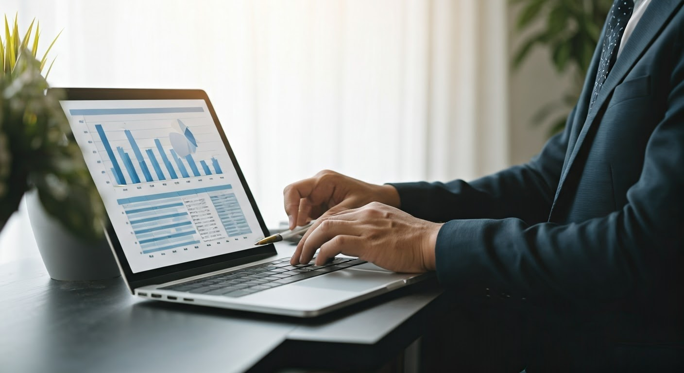 Financial advisor customizing a financial plan.